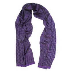 Midi woven scarf silk wool kinetic collection  made in Lyon France sophie guyot silks lyon france
