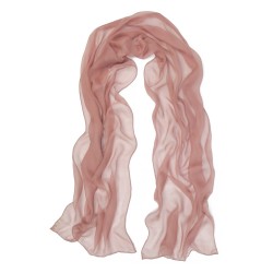 Small rectangle Scarf plain silk chiffon rolled finish sophie guyot silks shop lyon france