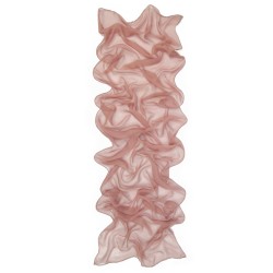 Small rectangle Scarf plain silk chiffon rolled finish sophie guyot silks shop lyon france