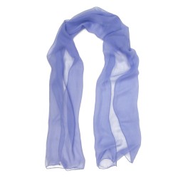 Scarf 180 plain silk chiffon, rolled finish by sophie guyot silks in lyon france