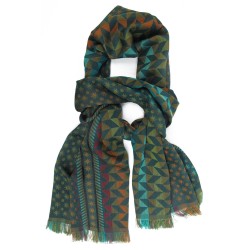 Scarf Midi Cotton Silk forest multico comet star