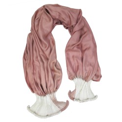 Scarf bouplibou maxi silk twill pleated shibori dyed sophie guyot ilks design Lyon France