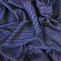 Maxi woven scarf kinetic silk wool made in Lyon France by sophie guyot silk design fashion textile accessory