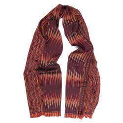 Midi woven scarf silk wool planetarium collection  made in Lyon France sophie guyot silks lyon france