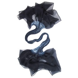 volplivol scarf dyed pleated silk organza made in Lyon France Sophie Guyot textiles fashion accessories design