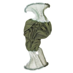 Coulipli short scarf in silk twill pleated and dyed by sophie guyot silks in Lyon France