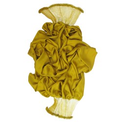 Scarf bouplibou maxi two tones in silk twill, pleated and dyed by sophie guyot soieries in Lyon, France