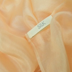 stole 250 plain in fine silk canvas, a sophie guyot silks creation, made in Lyon France