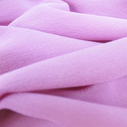 Long pleated scarf in 100% silk crepe de chine multicolor