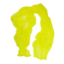 Scarf coplicot, two tones in silk chiffon white and one colour, pleated and dyed by sophie guyot soieries in Lyon, France