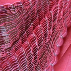 écharpe volplivol organza de soie plissé teint fabriqué à Lyon France Sophie Guyot créations soieries textiles mode accessoires