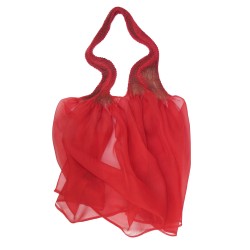 écharpe volplivol organza de soie plissé teint fabriqué à Lyon France Sophie Guyot créations soieries textiles mode accessoires