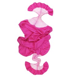 Scarf plissenpli midi silk twill pleated shibori dyed sophie guyot soieries Lyon France