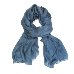 Etole extra longue unie toile fine soie création sophie guyot soieries fabriqué à Lyon France