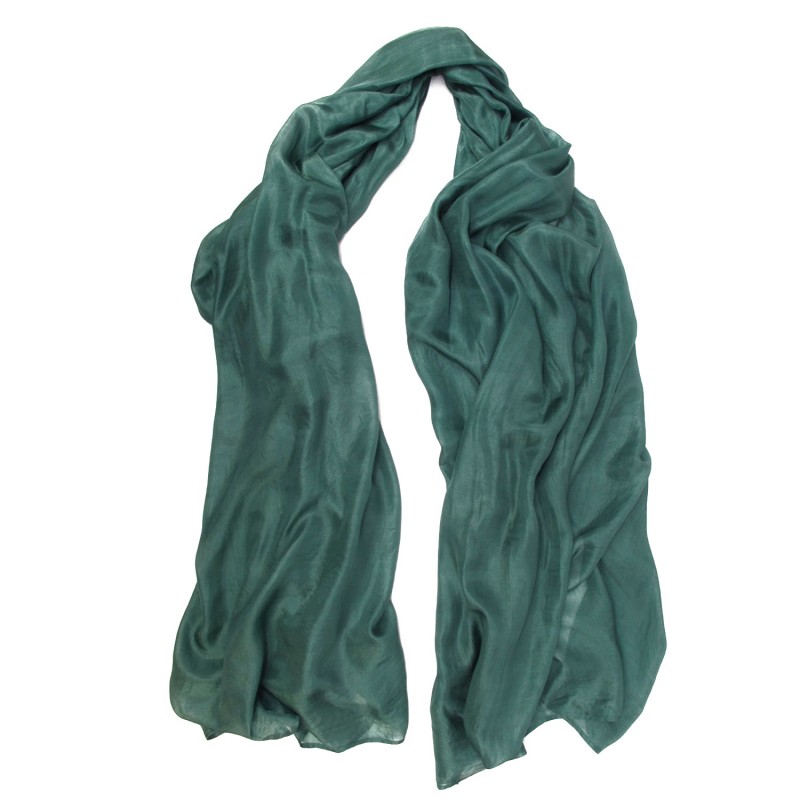 Stole Extra Long Plain Fine Canvas Silk sophie guyot silks creation made Lyon France