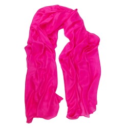 Stole Extra Long Plain Fine Canvas Silk sophie guyot silks creation made Lyon France