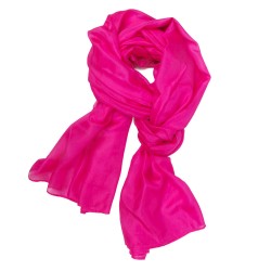 Stole Extra Long Plain Fine Canvas Silk sophie guyot silks creation made Lyon France