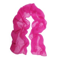 Scarf plain silk chiffon rolled finish sophie guyot silks workshop shop lyon france