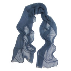 Écharpe unie mousseline soie roulottée sophie guyot atelier soieries fabrication boutique Lyon France