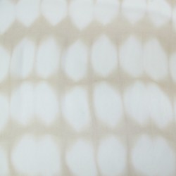 Long and light silk chiffon scarf dyed itajime shibori pattern made in lyon france