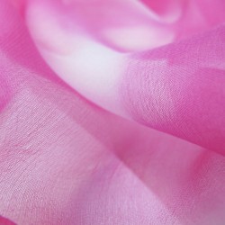 Long and light silk chiffon scarf dyed itajime shibori pattern made in lyon france