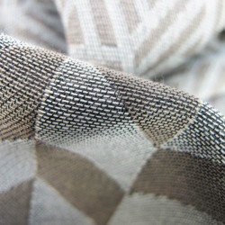 Maxi woven scarf silk and cotton made in Lyon France by sophie guyot fashion silk design planetarium