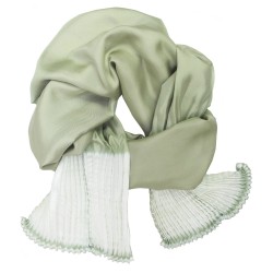 Scarf bouplibou midi silk twill pleated shibori dyed sophie guyot ilks design workshop Lyon France