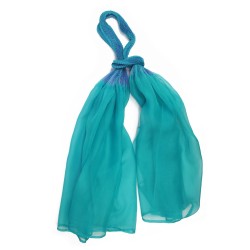 écharpe volplivol organza de soie plissé teint fabriqué à Lyon France Sophie Guyot créations soieries textiles mode accessoires