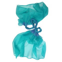 volplivol scarf dyed pleated silk organza made in Lyon France Sophie Guyot créations soieries textiles fashion accessories