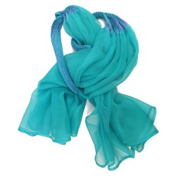 écharpe volplivol organza de soie plissé teint fabriqué à Lyon France Sophie Guyot créations soieries textiles mode accessoires