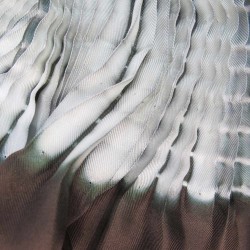 Long scarf plissenpli midi silk twill pleated tie dye shibori made by  sophie guyot silks Lyon France Shop