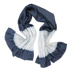 Foulard court plissé minipli twill de soie fabrication sophie guyot soieries Lyon France