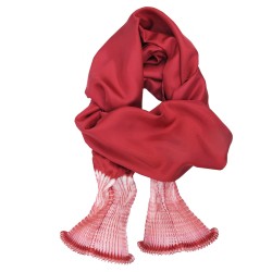 Scarf bouplibou midi silk twill pleated shibori dyed sophie guyot ilks design workshop Lyon France