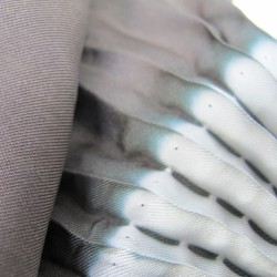 Scarf bouplibou midi silk twill pleated shibori dyed sophie guyot ilks design workshop Lyon France