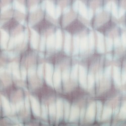 Foulard long et léger en mousseline de soie teinture artisanale motif shibori  itajime