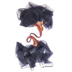 écharpe longue organza soie plissé volplivol