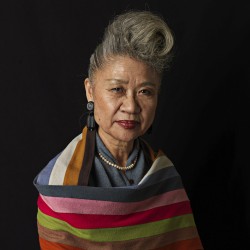 54 couleurs, portraits, écharpe en bourrette de soie, teinte et confectionnée à Lyon, France par sophie guyot soieries