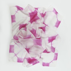 Marché des Soies 2015, ateliers créatifs autour de l'itajime sur mousseline de soie