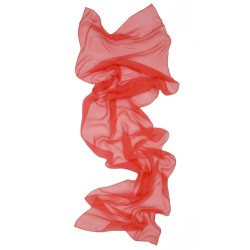 Scarf 180 plain, silk chiffon, rolled finish by sophie guyot silks in lyon france